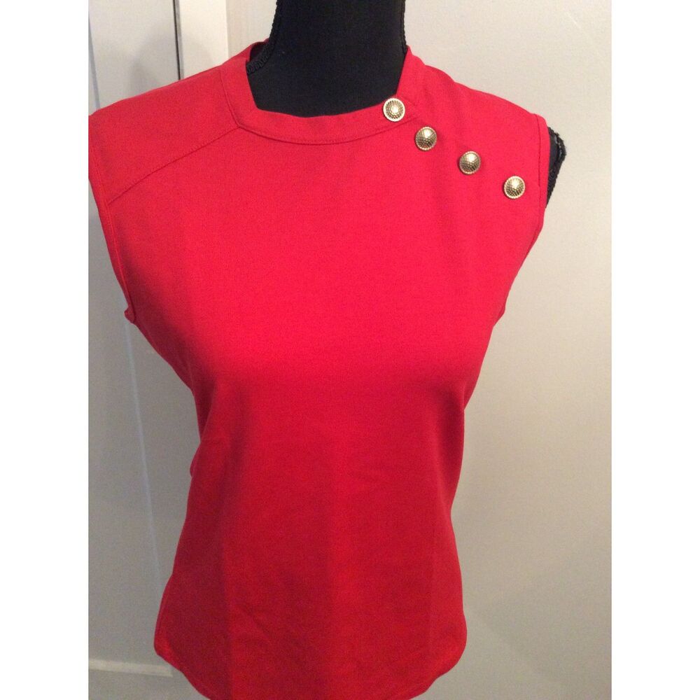 TAIL Golf Women's Sleeveless Top Cherry Red Activewear Medium M